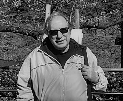 a black and white picture of Bernie Lightman